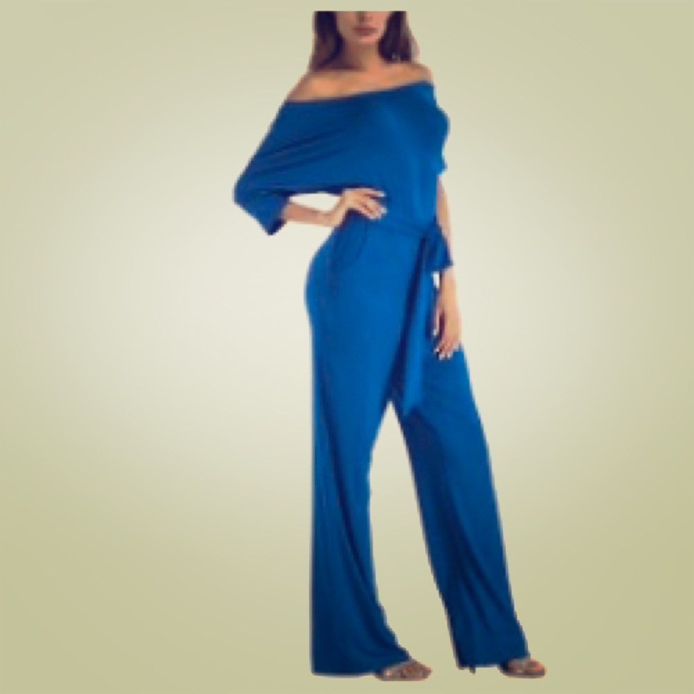 Off the shoulder sexy, casual jumpsuit